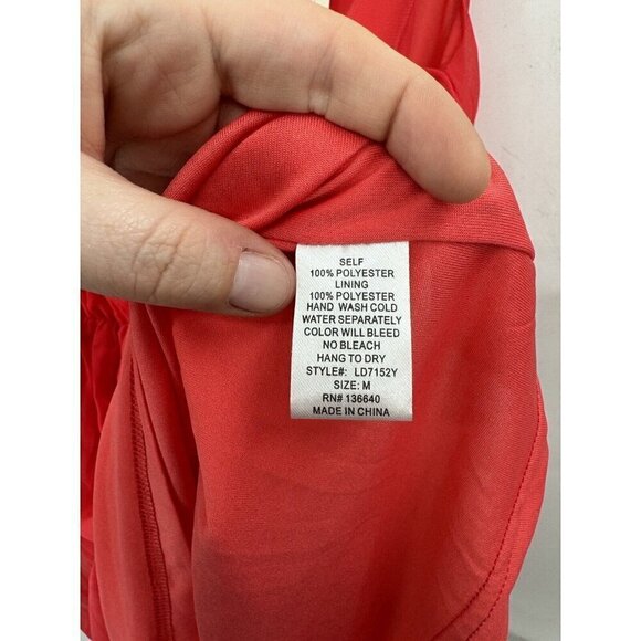 NEW L’atiste Red High Low Feminine Romantic Women Medium Cocktail Summer Dress - Picture 4 of 10